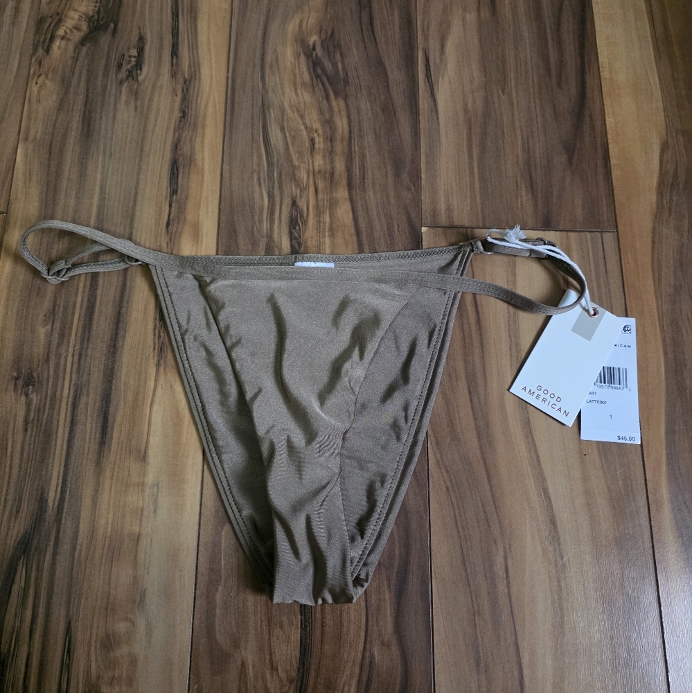 Good American Bikini Bottom Latte Size 1